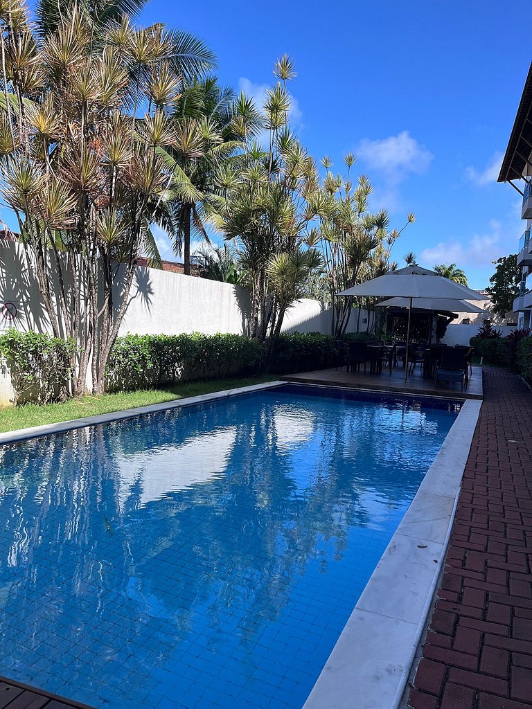 Porto Plaza 102 - Flat premium na Praia do Cupe