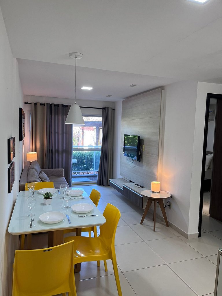 Porto Plaza 102 - Flat premium na Praia do Cupe