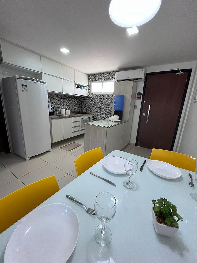 Porto Plaza 102 - Flat premium na Praia do Cupe