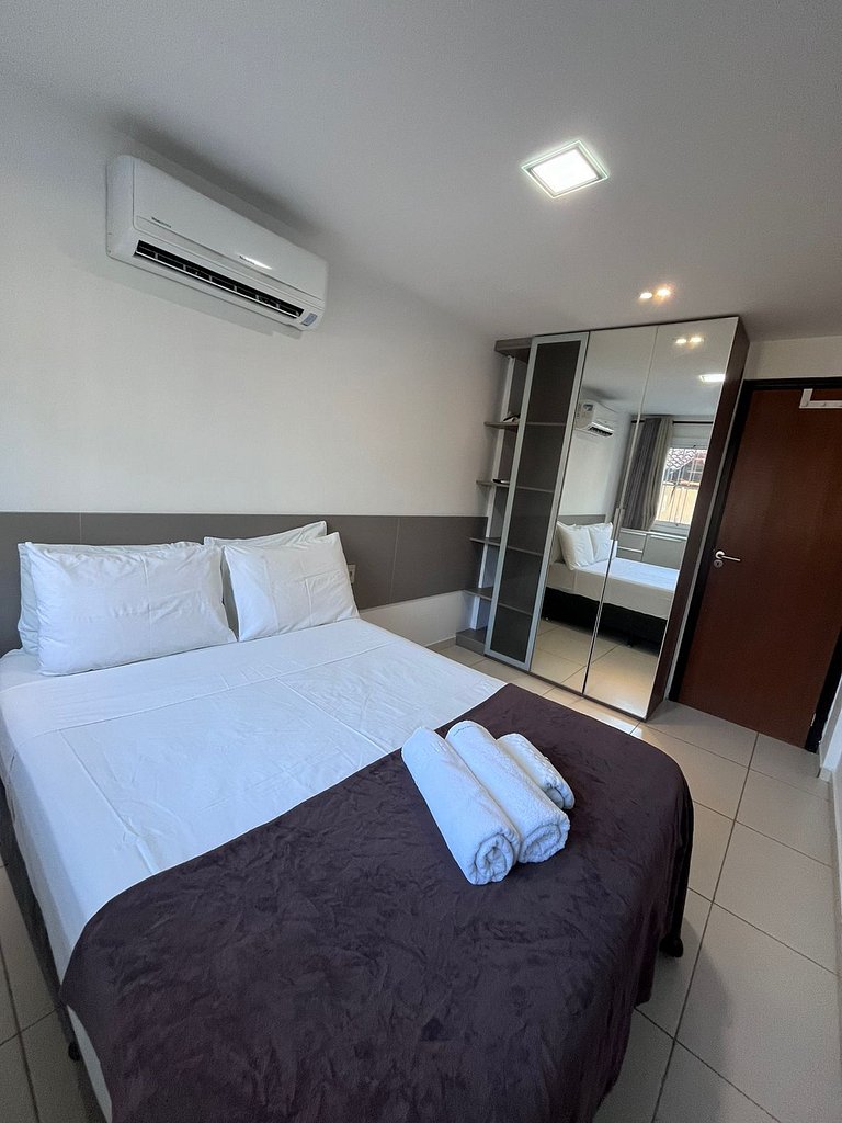 Porto Plaza 102 - Flat premium na Praia do Cupe