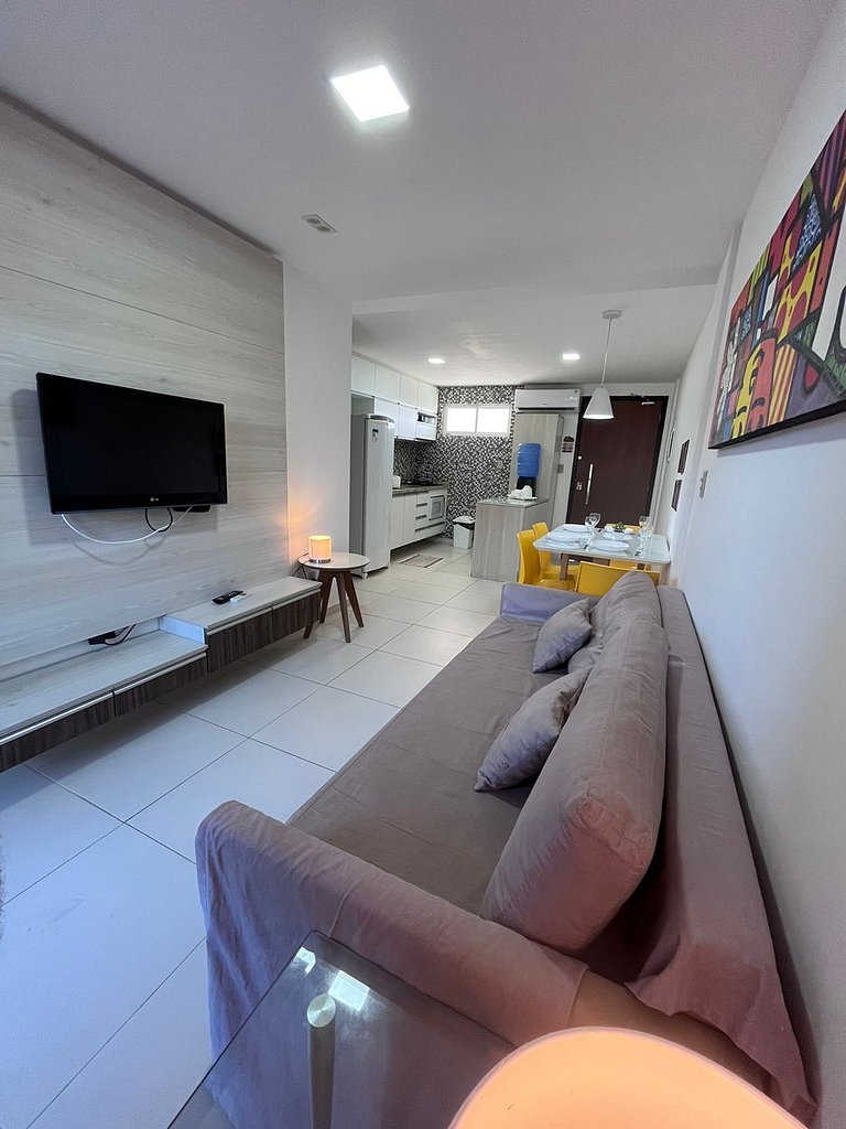Porto Plaza 102 - Flat premium na Praia do Cupe