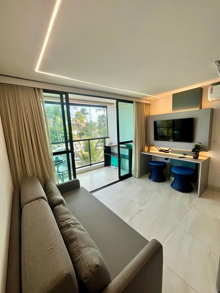 Makadamia prime 107 - Flat na beira-mar de Porto de Galinhas